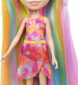 Lalki Enchantimals, lalka Sunshine Beach Deluxe z włosami i przyjacielem zwierząt, mała lalka z odpinaną spódnicą i akcesoriami, prezenty dla dzieci, lalki HTJ70 Naty Shop