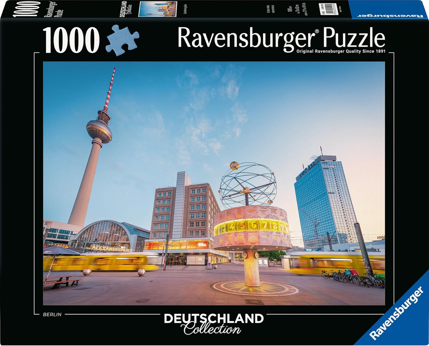 Ravensburger Puzzle 12001424 - Dzień dobry Berlinie - Kolekcja 1000 elementów Puzzle Niemcy Dla dorosłych od 14 lat Puzzle Naty Shop
