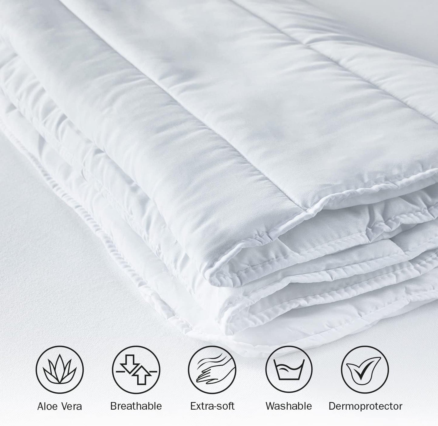 Kołdra z włókna Pikolin Home, Roztocza, Wiosna, Lato, 150 G, Kołdra, Hipoalergiczna, Oddychająca, Różne rozmiary, RF07 Kołdry i kołdry Naty Shop
