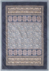 BASSETTI bawełna w kratkę TORCELLO kolor CIEMNY NIEBIESKI B1 rozmiar 135X190 Pościele i kołdry Naty Shop srebrny 135X190