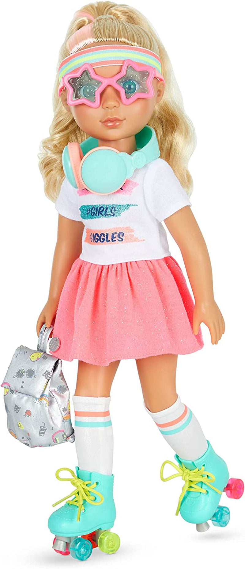 Brokatowe dziewczyny - lalki Sunnie - lalka przegubowa Sunnie 36 cm - blond włosy i zielone oczy - zabawka dla 3 lat i więcej