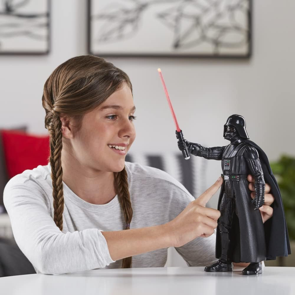 Star Wars Galactic Action Darth Vader, 30 cm duża interaktywna elektroniczna figurka, zabawki dla dzieci 4+ figurki Naty Shop