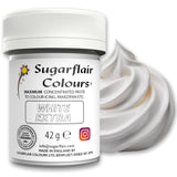 Barwnik spożywczy Sugarflair Max Concentrated White Extra, silnie skoncentrowany barwnik spożywczy do marcepanu i fondantu, barwnik w paście Max Concentrate - 42 g