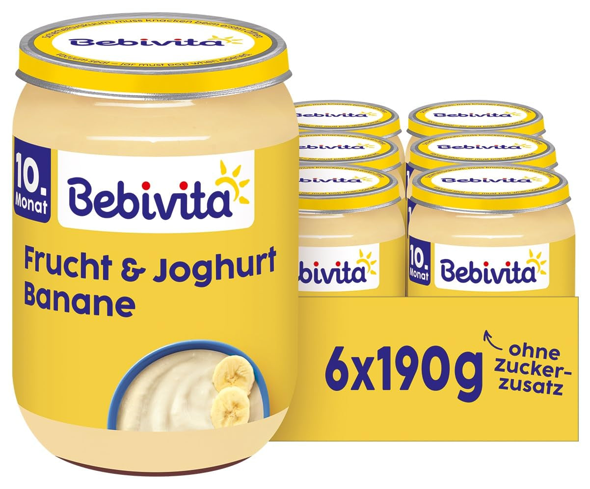 Banany z owocami i jogurtem, 190g, opak. 6 szt. (6x190g)