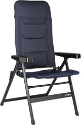 BRUNNER Rebel PRO (S-M-L) Krzesło składane na kemping, do ogrodu, na patio Wykonane z aluminium, regulowane w 5 pozycjach, nośność do 150 kg, wysokie oparcie, czarne lub niebieskie Poduszki podróżne Sklep Naty Tytuł domyślny