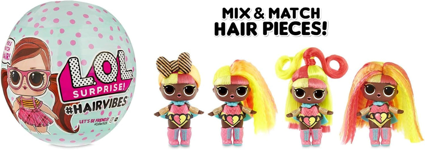 Kolekcjonerskie lalki LOL Surprise dla dziewczynek - z 15 różnymi niespodziankami i fryzurami - #Hairvibes Dolls