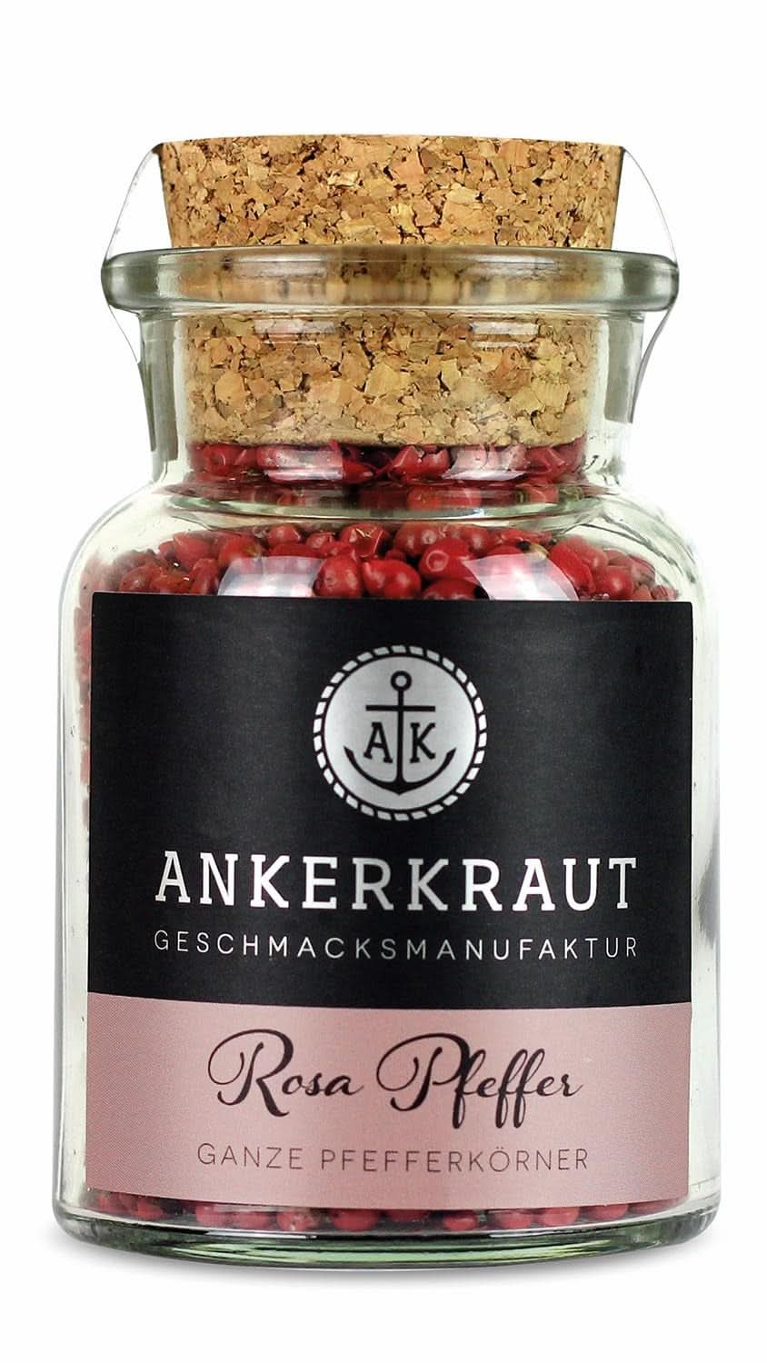 Ankerkraut, różowy pieprz (Schinus Berry), różowe jagody, idealna do dżinu z tonikiem, 45 gramów Condimente Naty Shop