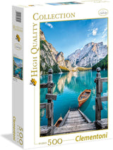 Clementoni 35039 Braies Lake - 500 elementów puzzli od 9 lat Kolorowe puzzle dla dorosłych w odważnych kolorach Gra zręcznościowa dla całej rodziny Świetny pomysł na prezent Puzzle Naty Shop Domyślny tytuł