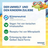 Tetesept Kids Dino - dodatek do kąpieli dla dzieci, pianka, barwi wodę na zielono, 40 ml Naty Shop