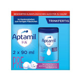 Aptamil HA Pre Ready to Drink – Mleko hydrolizowane dla niemowląt od urodzenia – 4 x 2 x 90 ml
