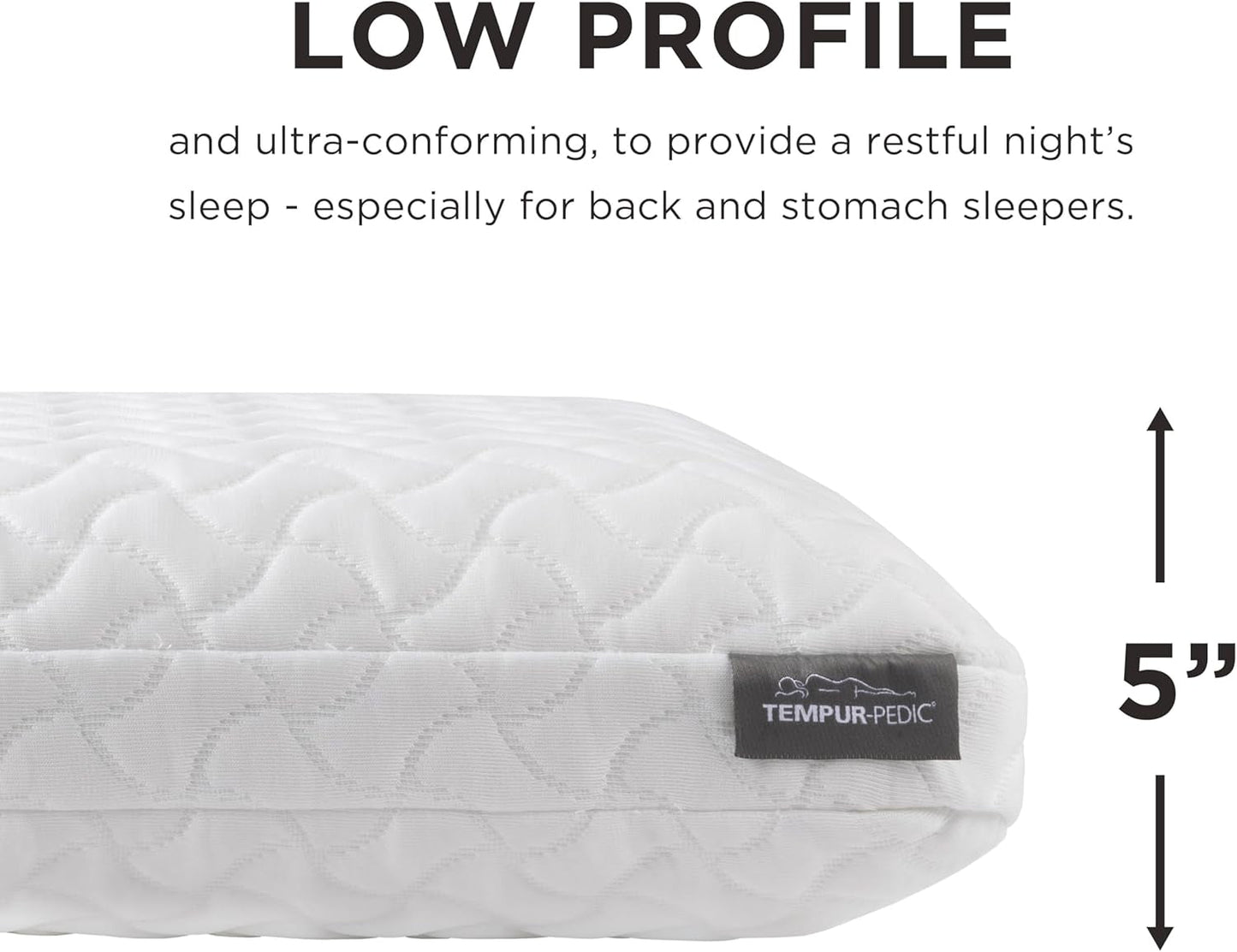 Poduszka do spania Tempur-Pedic Tempur-Cloud, standardowa, biała, 1 szt. (1 szt.) Naty Shop Standardowe poduszki