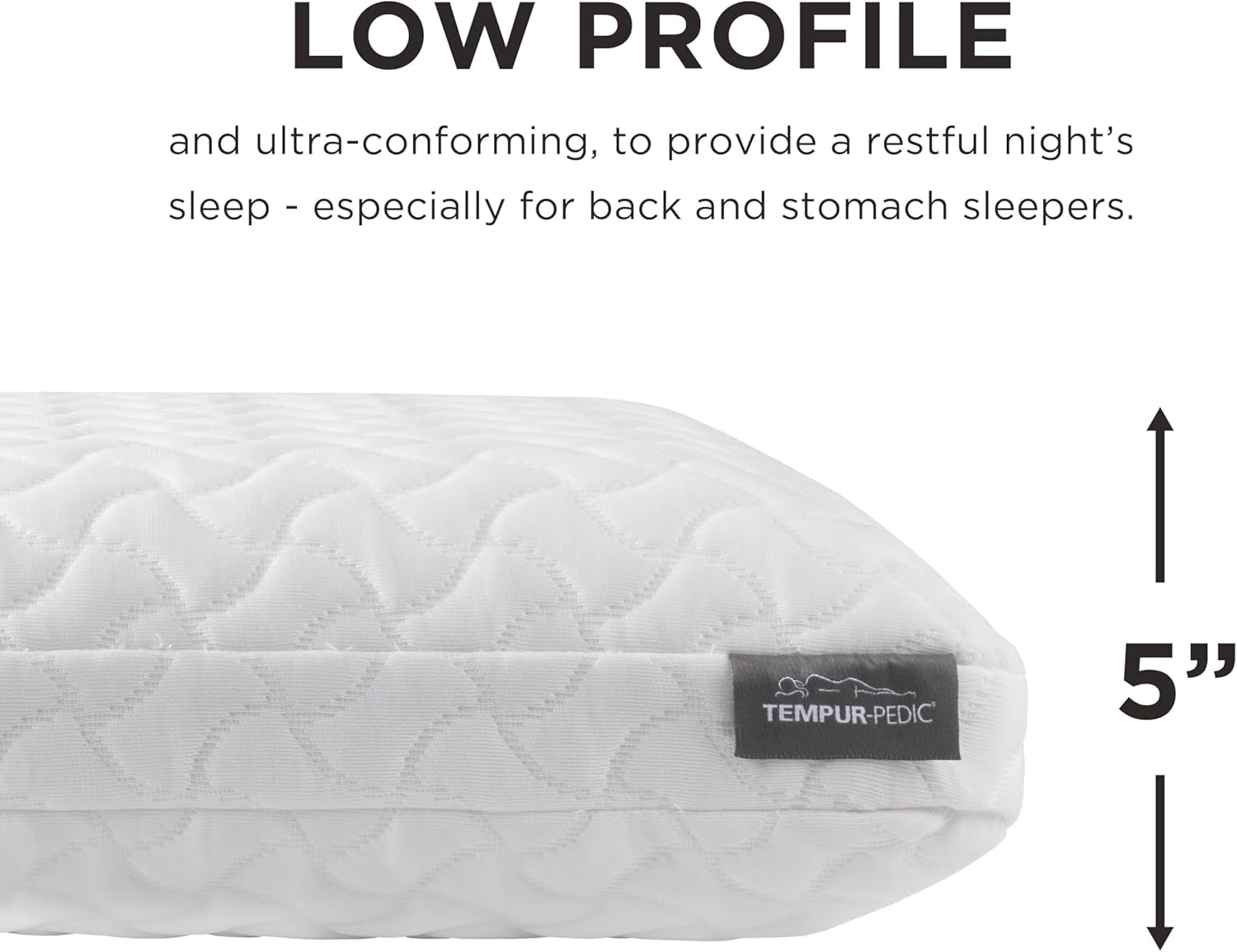 Poduszka do spania Tempur-Pedic Tempur-Cloud, standardowa, biała, 1 szt. (1 szt.) Naty Shop Standardowe poduszki
