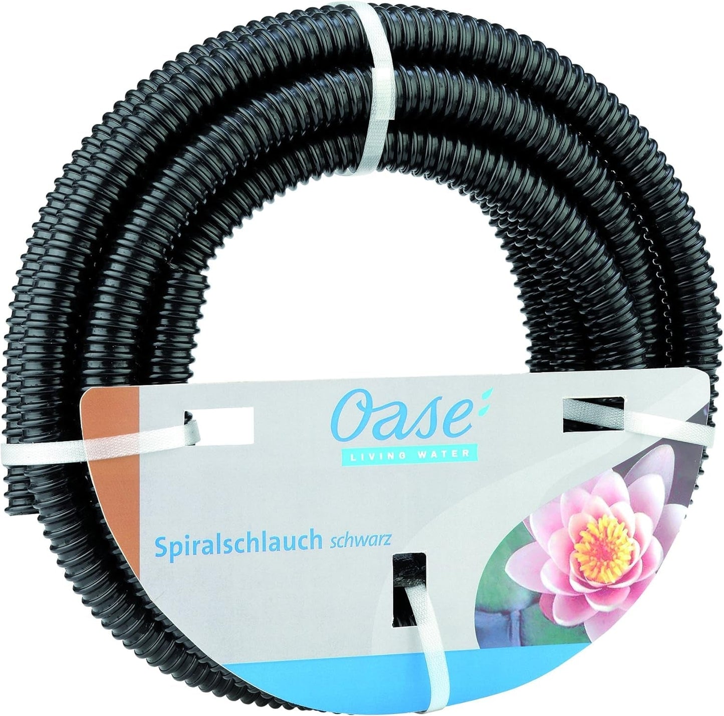 Wąż spiralny czarny Oase 1 1/2", 5 m - odcinek węża wykonany z materiału PVC, odpowiedni dla 1 bar (ciśnienie robocze)