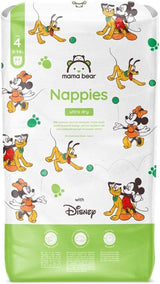 Pieluchy Mama Bear Disney Ultra Dry rozmiar 4 (8-14kg), białe, 84 sztuki (1 opakowanie) Naty Shop rozmiar 4 (8-14kg) opakowanie pojedyncze