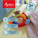SIGIKID 40490 Aktywny pierścień Baby Activity PlayQ Zabawka dla dziewczynek i chłopców polecana dla dzieci od 3 miesiąca wielokolorowy Baby Toys Naty Shop