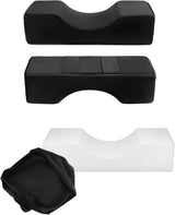 Poduszka do rzęs QWORK®, poduszka do makijażu w kształcie litery U, ergonomiczna poduszka do przedłużania rzęs, poduszka do rzęs z pianki memory do użytku domowego w salonie kosmetycznym (czarna) Poduszki ortopedyczne szyjki macicy Naty Shop