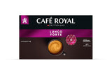 Café Royal Professional Pads, Lungo Forte, 50 Nespresso (R) kompatybilne podkładki dla biura i gastronomii, zertifiziert Rainforest Alliance, 100 Prozent Arabica Kaffee, Intensität 8
