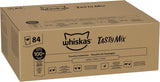 Whiskas Karma mokra dla dorosłych 1+ Tasty Mix Country Collection w sosie, 84 saszetki, 84 x 85 g (1 opakowanie zbiorcze) - Wysokiej jakości mokra karma dla dorosłych kotów