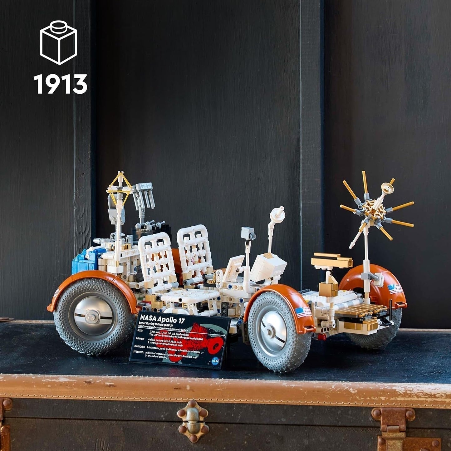 LEGO Technic NASA Apollo Lunar Roving Vehicle (LRV), model łazika księżycowego dla dorosłych, kosmiczny przedmiot kolekcjonerski dla miłośników nauki, zabawka do budowania, model pojazdu kosmicznego 42182 Zestawy do budowania Kup w sklepie LEGO