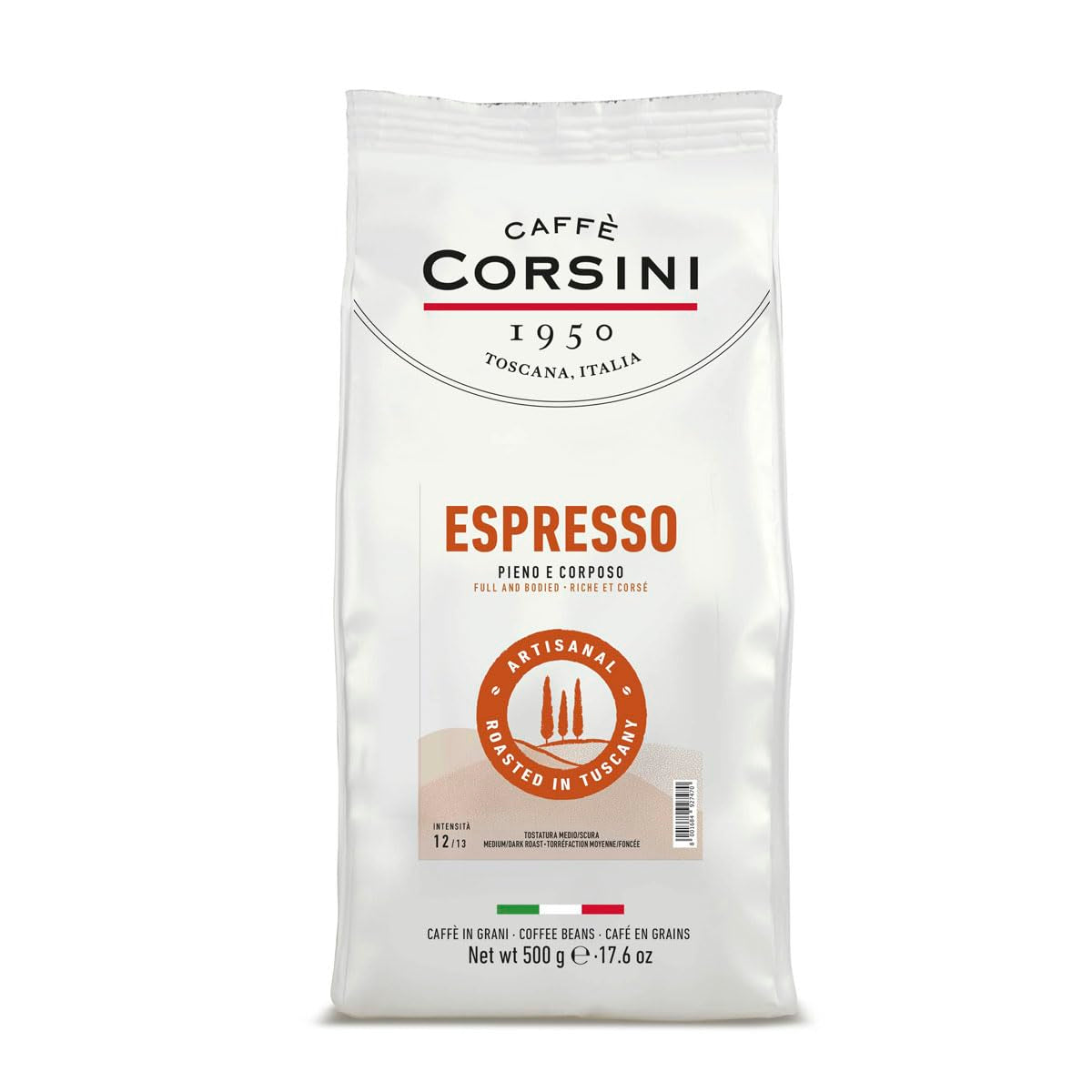 Caffè Corsini - Zestaw Aromatische Kaffeebohnen Der Perfekte Morgen, Ausgewählter Kaffee, 2x500g + 1Kg Zestaw Gesamtes 2Kg