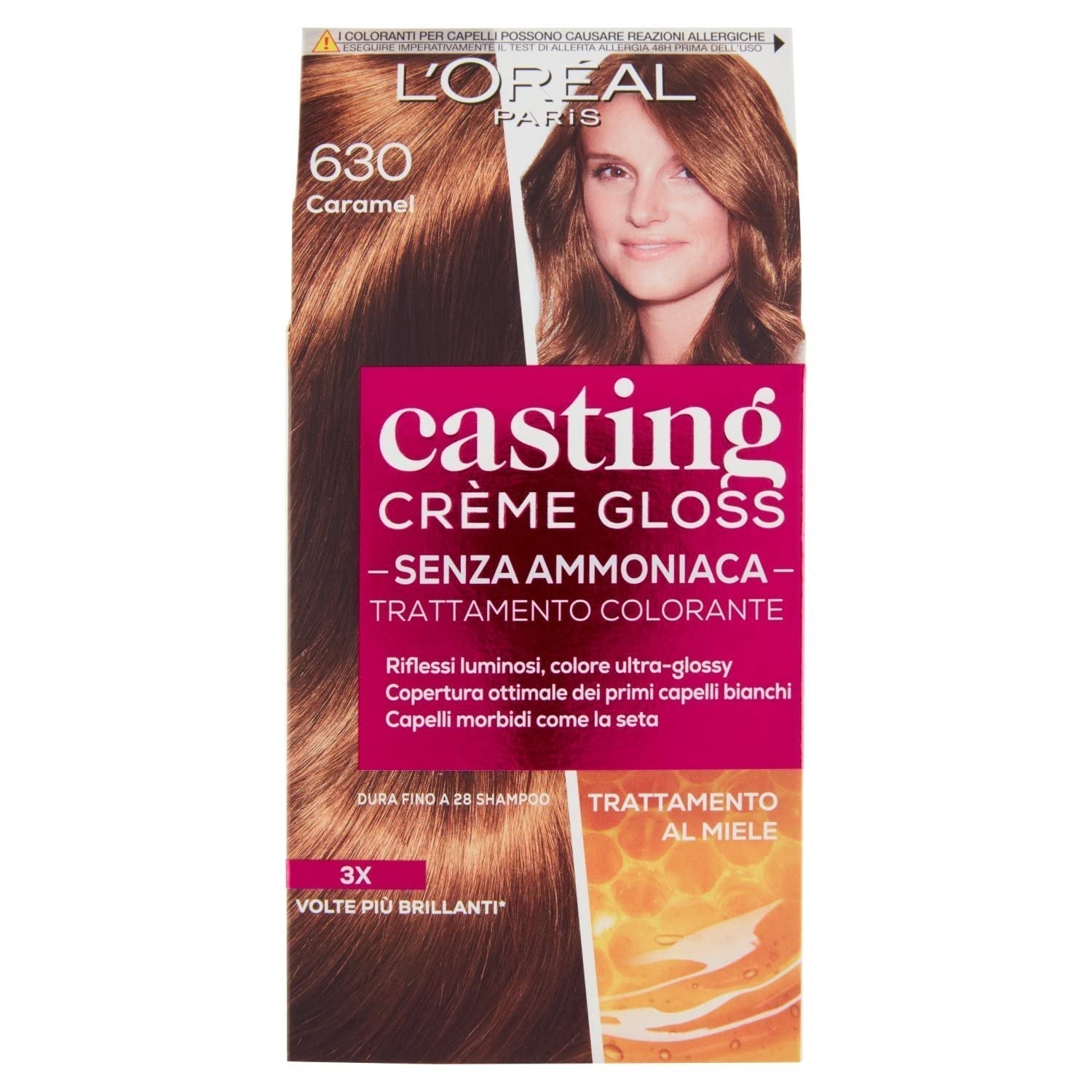 Casting Creme Gloss Bezamoniakowa farba do włosów N360 Black Cherry Naty Shop Farba do włosów N630 Karmel 1 sztuka (1 opakowanie)