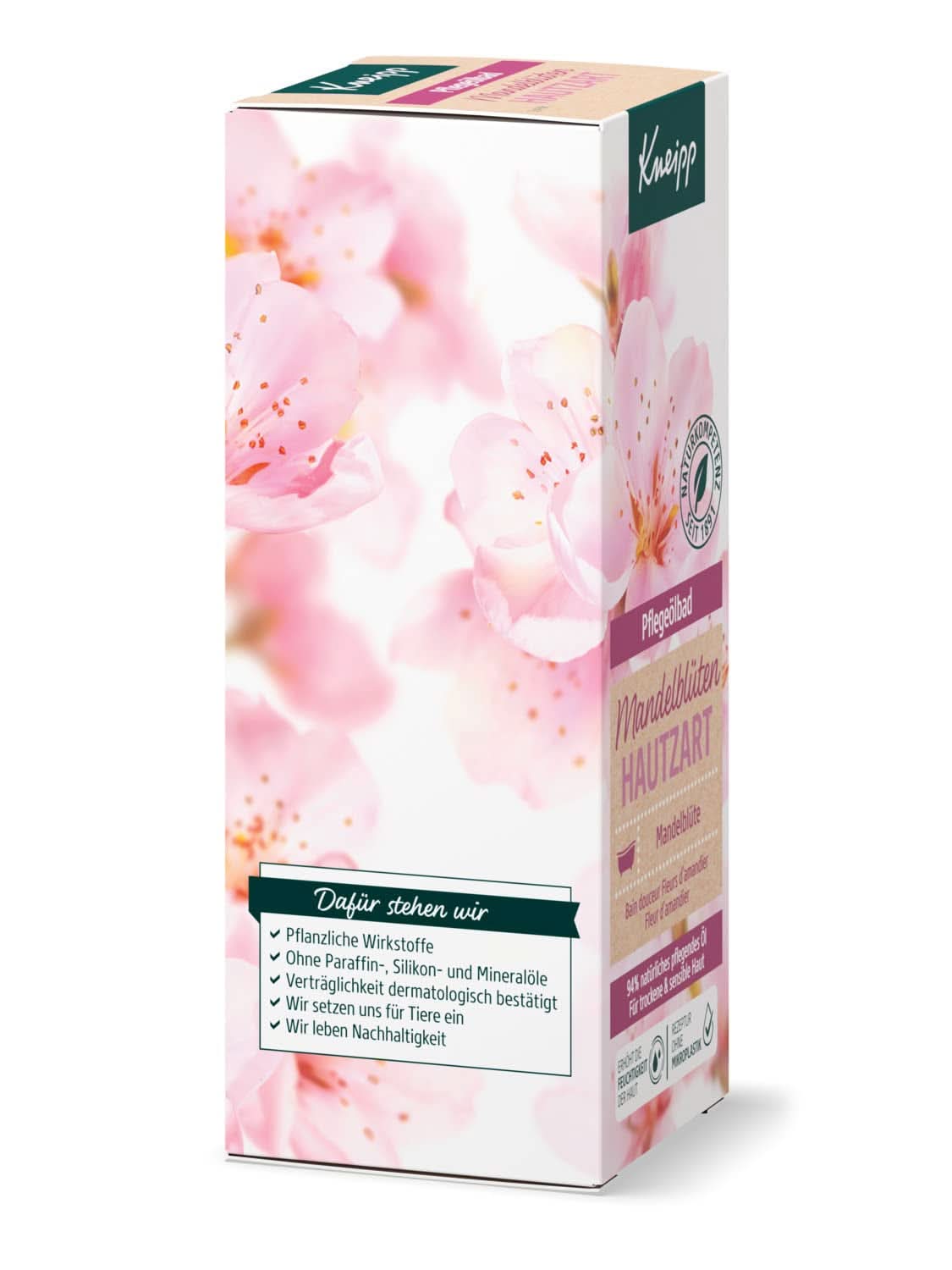Kneipp, olejek do kąpieli z 94% czystego olejku migdałowego, do skóry suchej i wrażliwej - 100 ml Prysznic i kąpiel Naty Shop