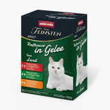 animonda Vom Feinsten Adult Raffinese Katzenfutter w Gelee, Mixpack vom Land (12 x 85 g), Nassfutter z tauryną i witaminą D3, ohne Zusatz von Zucker, Soja i Getreide