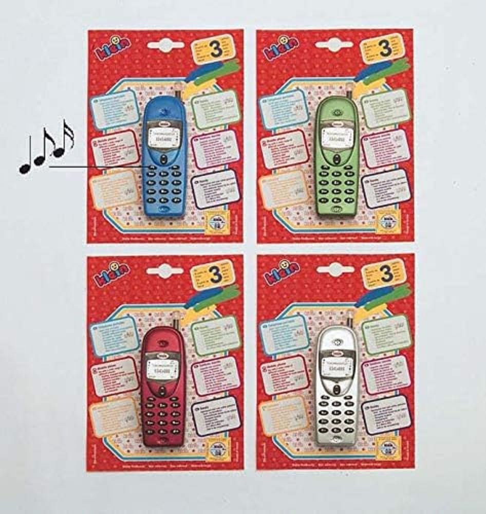 Telefon komórkowy Theo Klein 4920 Multitone I Zabawkowy telefon komórkowy na baterie, z różnymi dźwiękami i migającym światłem I Wymiary: 4 cm x 2,6 cm x 12,3 cm I Zabawka dla dzieci w wieku 3+ Bebe Naty Shop Toys Domyślny tytuł