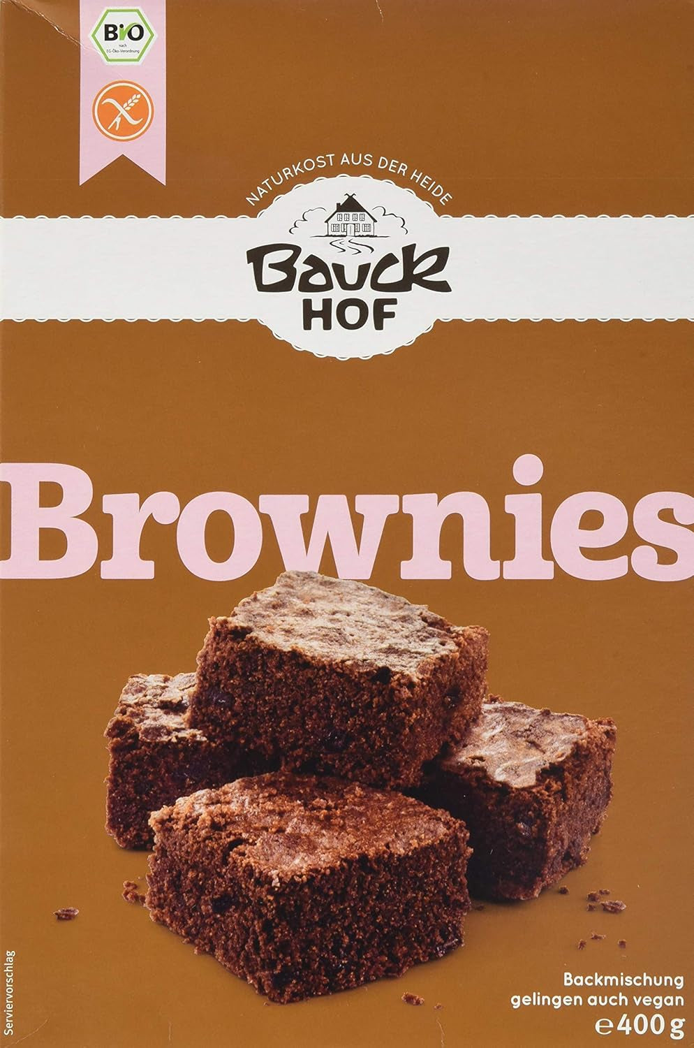 Brownies Bezglutenowe, opakowanie 3Er (3 X 400 G) - Bio Naty Shop 400 G (opakowanie 3Er)