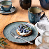 Zestaw śniadaniowy Villeroy & Boch Crafted Denim, 6 sztuk, dla 2 osób, niebieski
