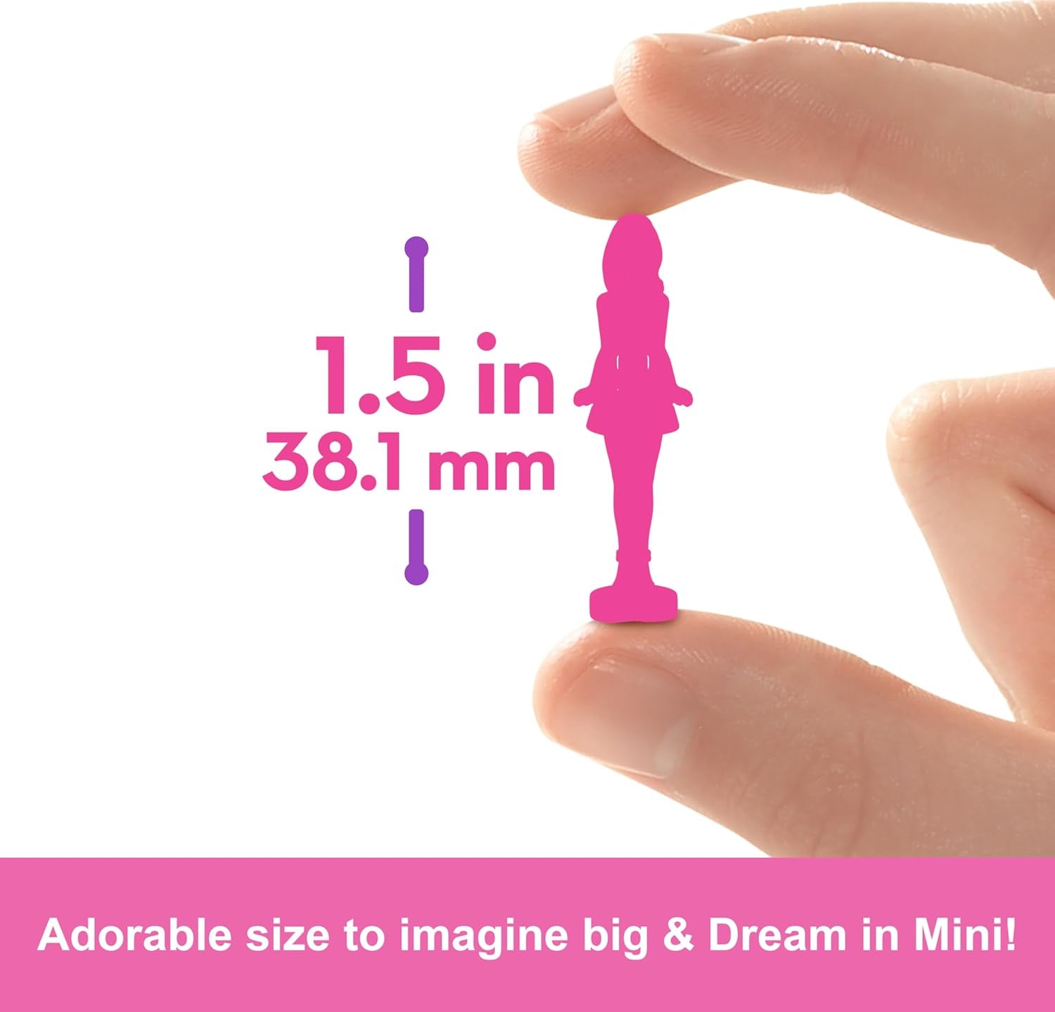 Barbie Mini Barbieland Zestaw 5 lalek fashionistek, ok. Mini lalki o wysokości 3,8 cm w szminkowych rękawach Zestaw z kolekcji niespodzianek (style mogą się różnić), lalki JBD26 Naty Shop