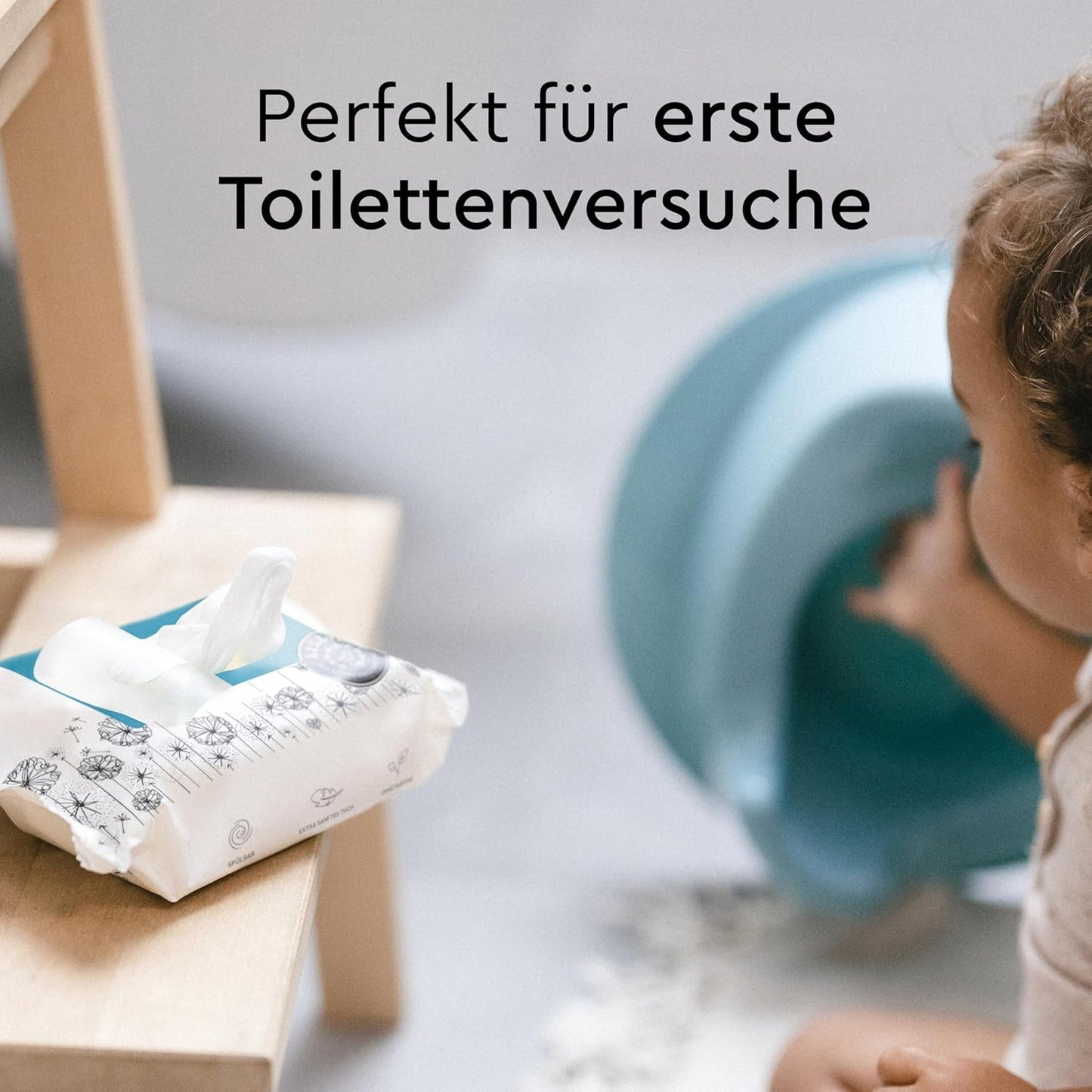 LILLYDOO Chusteczki toaletowe 720 szt. (12 x 60) Chusteczki do spłukiwania w 100% bez plastiku, bezzapachowe