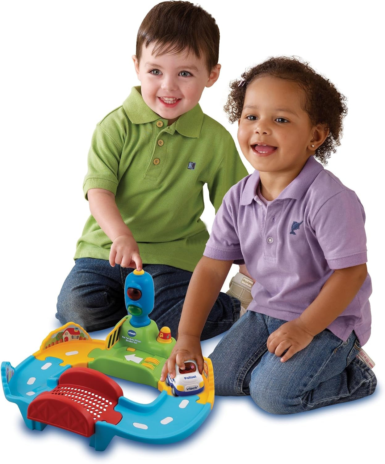 Baby 80-127804 - TUT TUT Baby Speedster - Zestaw drogowy i 80-517004 TUT TUT Baby Speedster Ambulans Zabawka dla dzieci, wielokolorowa Bebe Toys Naty Shop