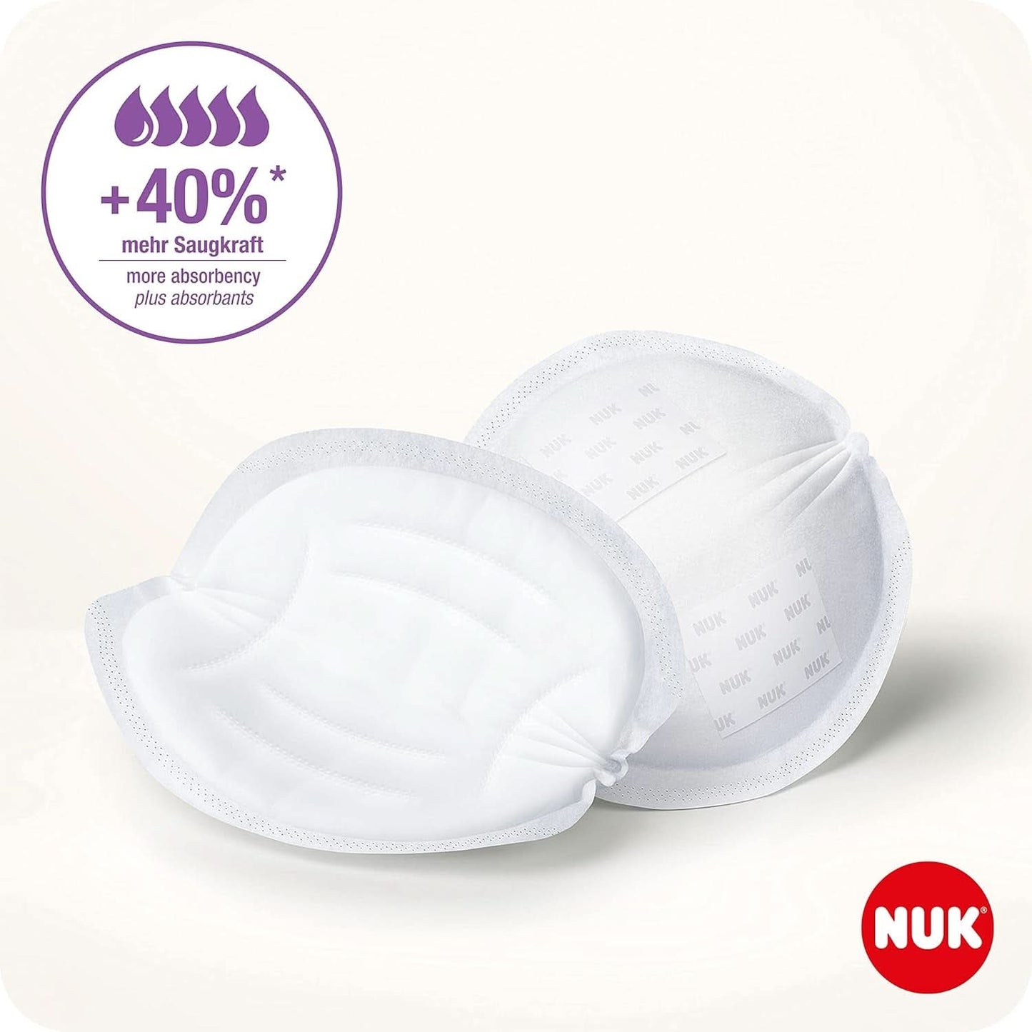 NUK High-Performance Einweg-Stilleinlagen Mit Sofort-Saugvlies | Einlagen Zum Stillen | Opakowanie zbiorcze | +40% większa moc ssania | 60 Stück Żywność dla niemowląt i akcesoria do karmienia piersią Naty Shop