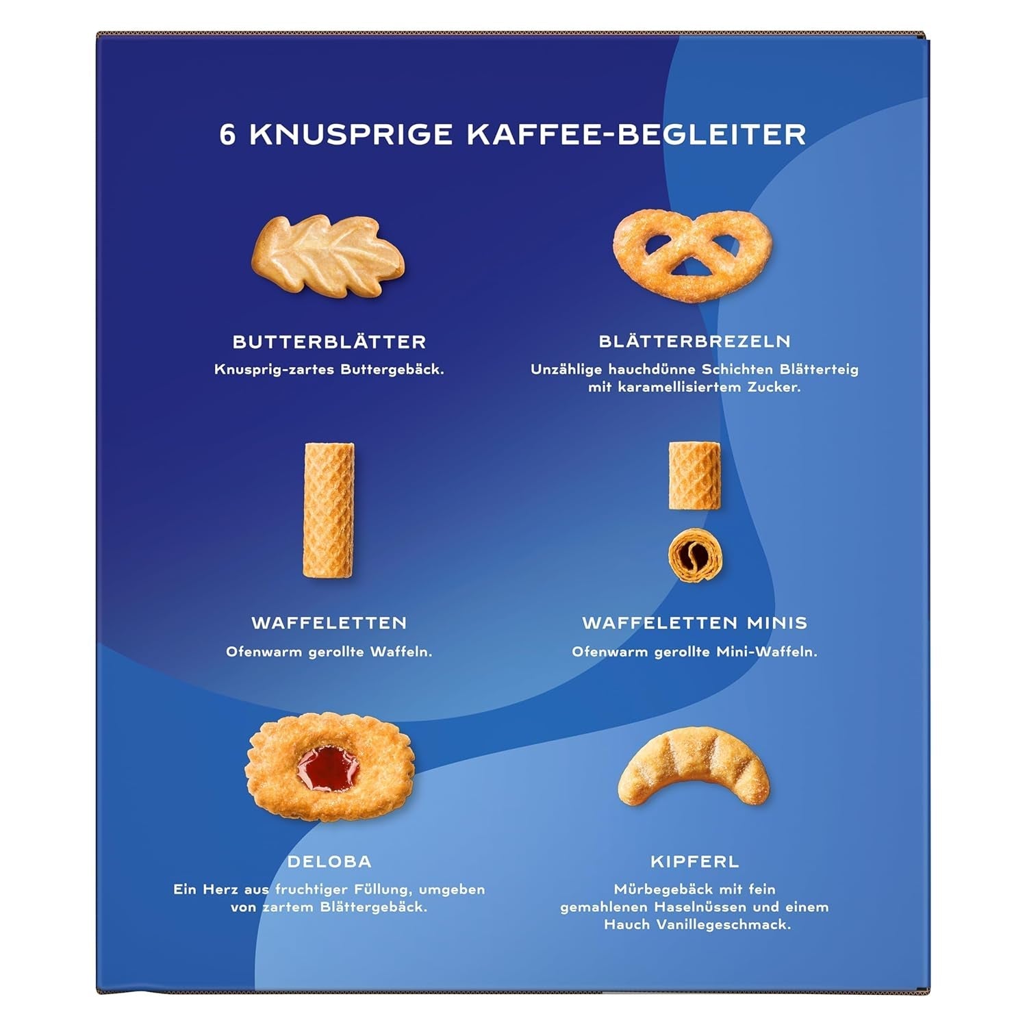 Kolekcja Bahlsen Caroline - 1 opakowanie - Mieszanka herbatników i wafli (10 x 161 g/ 1610 g)