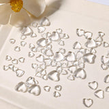Charms do paznokci 3D Heart, 320 Stück Niedliche Klar Acryl Herz Charms do paznokci, Flatback Heart Nagel Strasssteine ​​​​4Mm 6Mm 8Mm Harz Nagelkunst Dekorationen dla Frauen Mädchen DIY Maniküre Zubehör (4Mm 6Mm 8Mm)