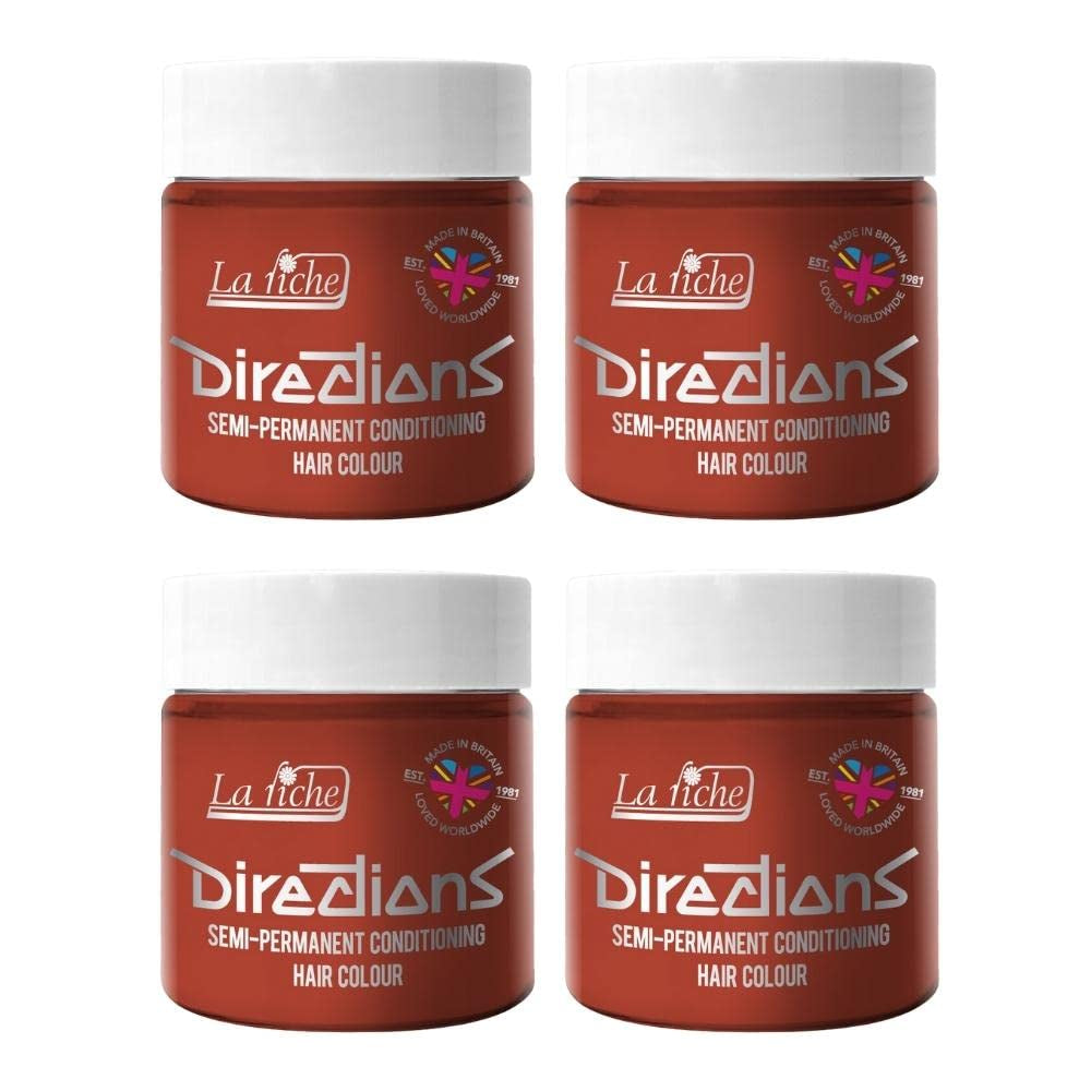 Sposób użycia Półtrwała farba do włosów 100 ml pudełko 4 opakowania (Pillarbox Red) Naty Shop Flame farba do włosów 100 ml (4 sztuki w opakowaniu)