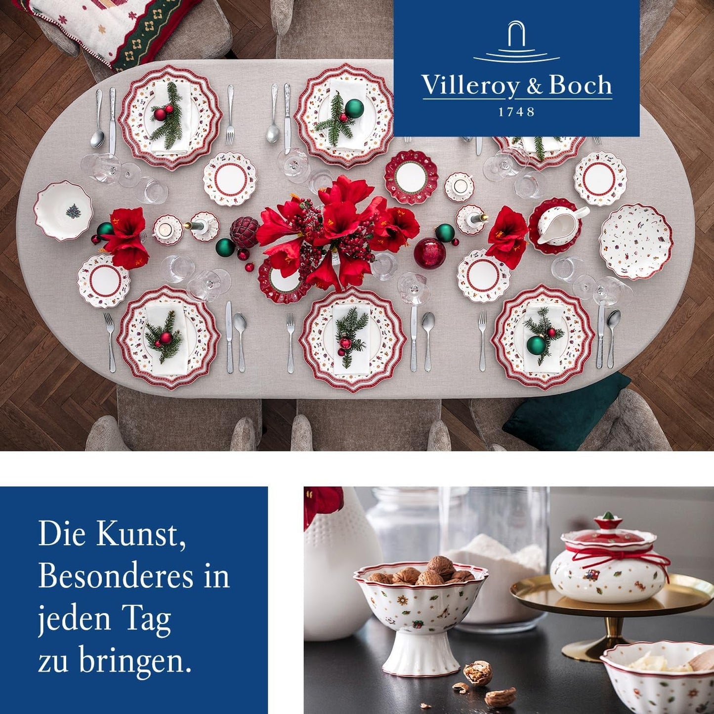 Półka Villeroy & Boch Toys Delight Royal Classic, dekoracyjny, warstwowy stojak na ciasteczka, ciastka i małe kawałki ciasta, porcelana premium, biały