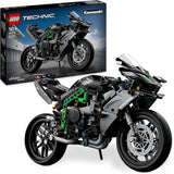 LEGO Technic Motocykl Kawasaki Ninja H2R, prezent urodzinowy dla dzieci i dorosłych, dekoracja, zabawka, model dla chłopców i dziewcząt w wieku 10+ 42170 Zestawy do budowania Besuche den LEGO-Store Single