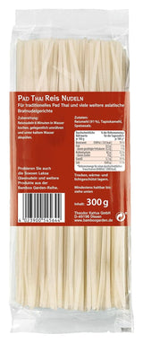Bamboo Garden - Pałeczki z makaronem ryżowym Pad Thai, Do tradycyjnych dań z makaronem, takich jak Pad-Thai, Wegańskie, 1 x 300g (wzór opakowania może się różnić)
