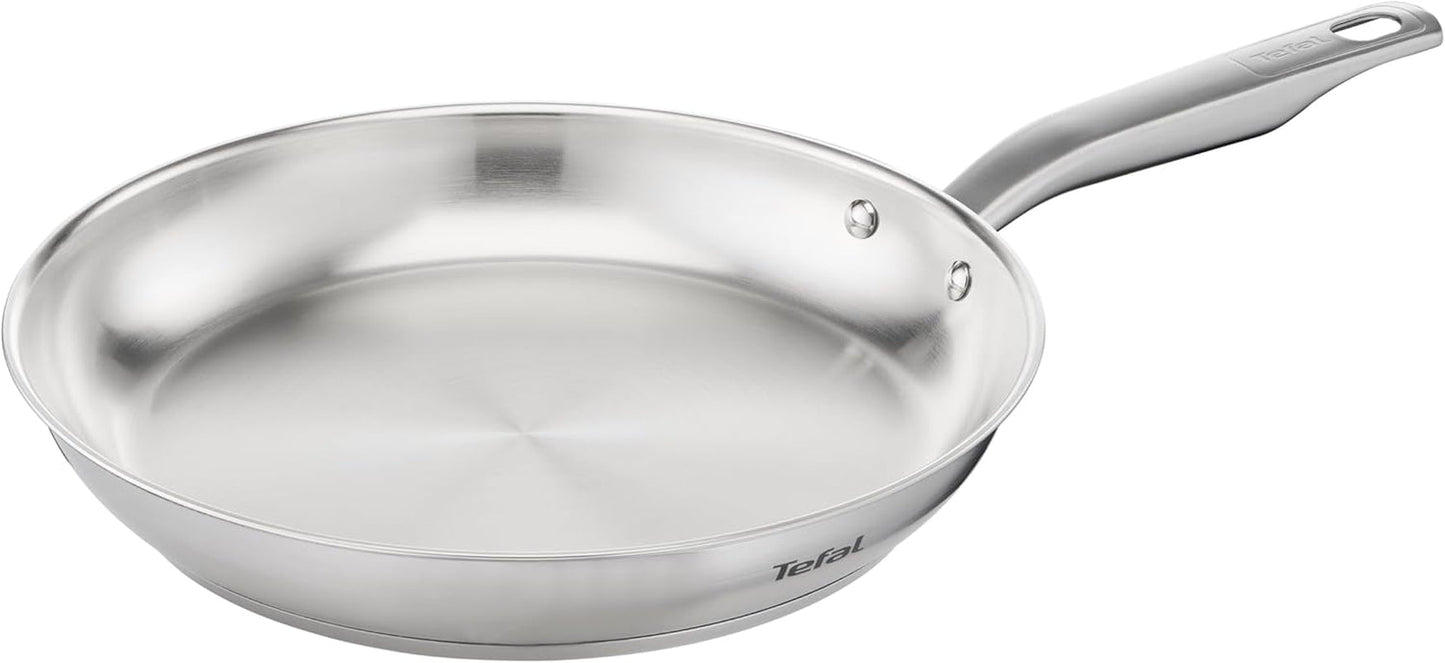 Patelnia TEFAL VIRTUOSO 28 cm, Patelnia ze stali nierdzewnej, Garnki i patelnie indukcyjne Naty Shop 28 cm Bez powłoki