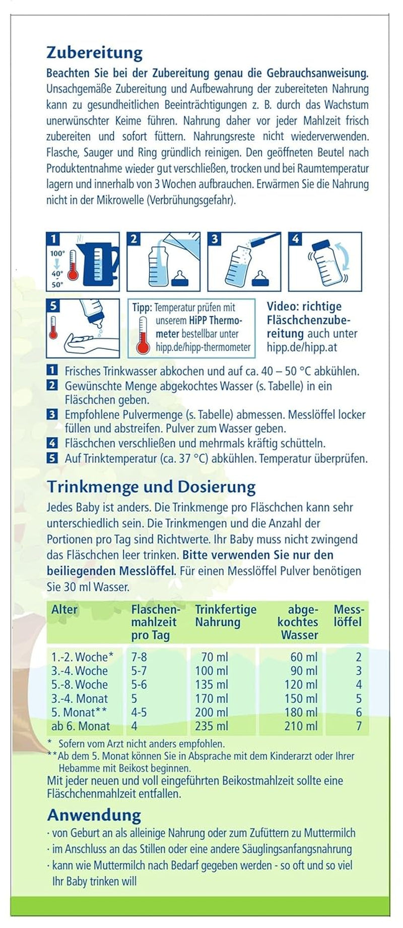 Organiczne mleko dla niemowląt HiPP PRE (4 x 600g), od urodzenia, zawiera wyłącznie laktozę jako węglowodan, najwyższej jakości organicznej