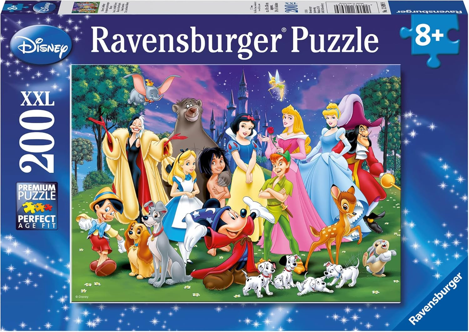 Puzzle Ravensburger dla dzieci - 12698 Ulubione Disneya - Puzzle Disneya dla dzieci powyżej 8 lat, zawierające 200 elementów w formacie XXL Puzzle Naty Shop Domyślny tytuł