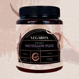 VEGAIROA - No Yellow Plex Mask - Maska neutralizująca dla żółtych i pomarańczowych tonów - Pielęgnacja nawilżająca - Fioletowy pigment - Profesjonalny wegański produkt do włosów - 1000 g Naty Shop maska do włosów