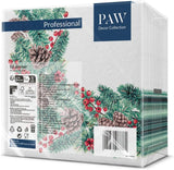 PAW - Serwetki Airlaid (40 x 40 cm) I 50 sztuk I Idealne na Boże Narodzenie, zimę, święta I Dekoracje stołu wigilijnego I Serwetki Airlaid Gałązki zimowe I Gałęzie zimowe