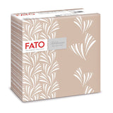 Fato - Serwetki papierowe suche, airlaid, efekt tekstylny, opakowanie 50 serwetek, 40X40 złożone w formacie 4, Tropicana Decor