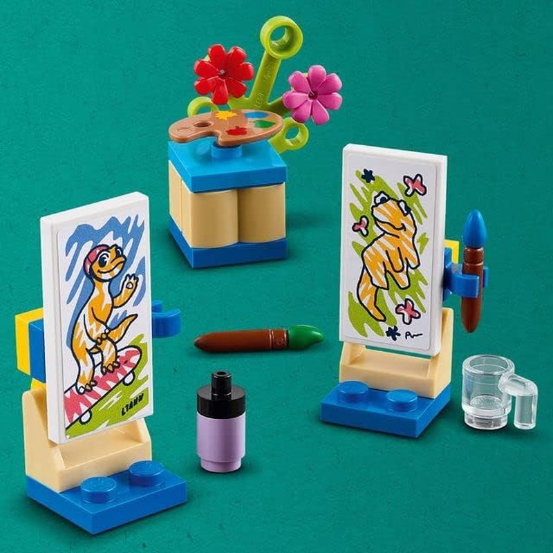 LEGO 41739 Friends Pokój Liann, minizabawka z motywem artystycznym, mały prezent kolekcjonerski z Liann, minilaleczkami Jesień i zwierzaki Zestawy do budowania z serii 2023 Besuche w sklepie LEGO