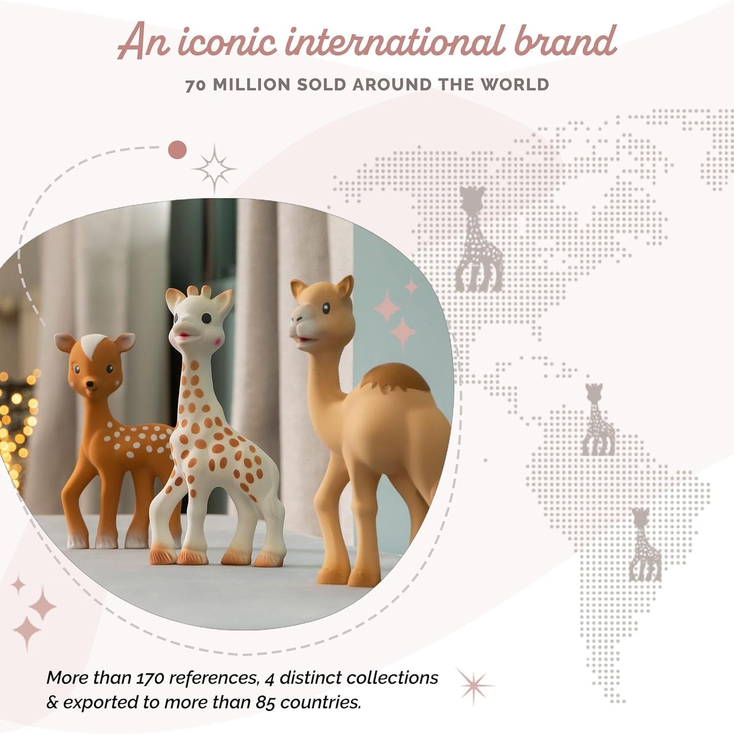 Sophie La Girafe Fanfan jeleń, plastik, 616341, brązowy