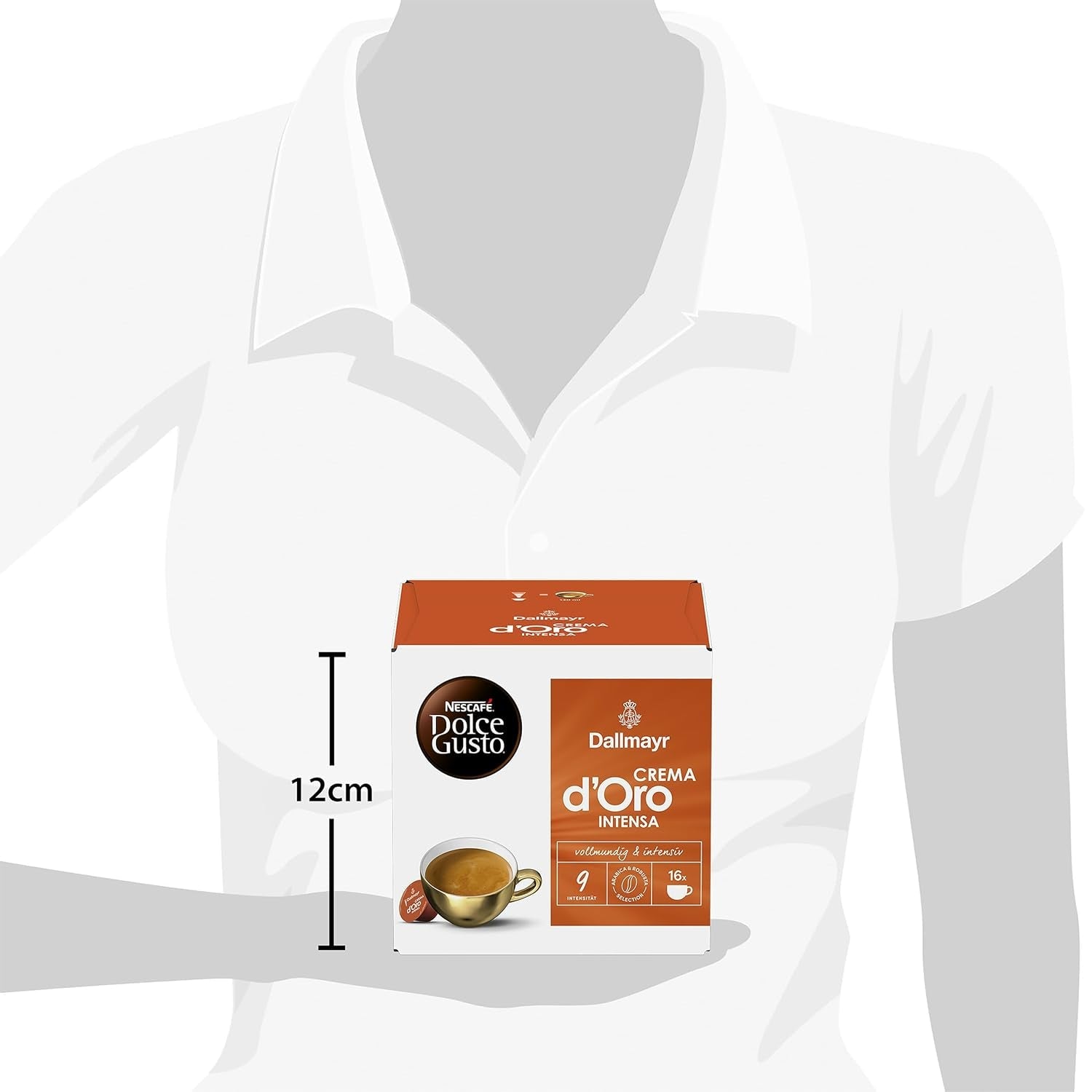 NESCAFÉ DOLCE GUSTO DALLMAYR Crema d'Oro Intensa Kaffeekapseln 3-pak (3 x 16 Kapseln)