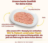 Almo Nature HFC Urinary Help - Nassfutter für Katzen - Unterstützung für die Harnwege - Atlantischer Tunfisch & Cranberries - Human Grade, Monoproteina, Glutenfrei - 24x50g